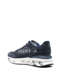 Chaussures de sport en daim bleu marine Premiata