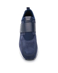 Chaussures de sport en daim bleu marine Tod's