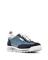 Chaussures de sport en daim bleu marine Thom Browne