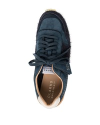 Chaussures de sport en daim bleu marine Clarks Originals