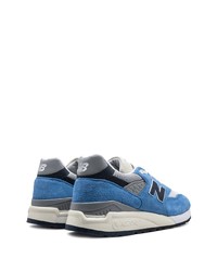 Chaussures de sport en daim bleues New Balance