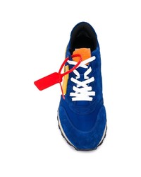 Chaussures de sport en daim bleues Off-White