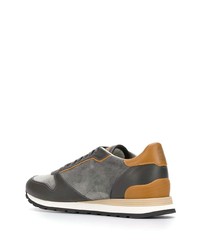 Chaussures de sport en daim gris foncé Brunello Cucinelli