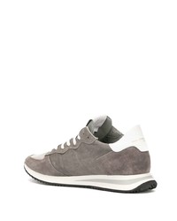Chaussures de sport en daim grises Philippe Model