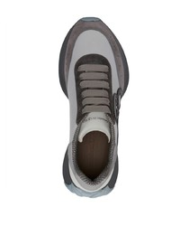Chaussures de sport en daim grises Alexander McQueen
