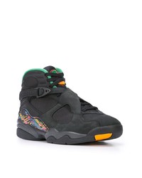 Chaussures de sport en daim imprimées noires Jordan