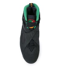 Chaussures de sport en daim imprimées noires Jordan