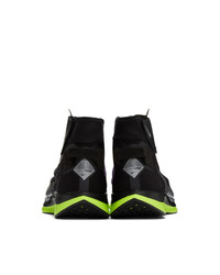 Chaussures de sport en daim imprimées noires Nike
