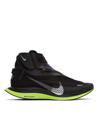 Chaussures de sport en daim imprimées noires Nike
