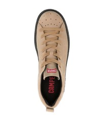 Chaussures de sport en daim marron clair Camper