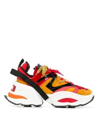 Chaussures de sport en daim multicolores DSQUARED2