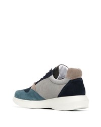 Chaussures de sport en daim multicolores Giorgio Armani