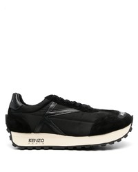Chaussures de sport en daim noires Kenzo