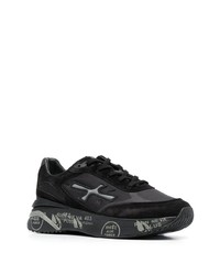 Chaussures de sport en daim noires Premiata