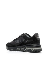 Chaussures de sport en daim noires Premiata