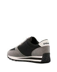 Chaussures de sport en daim noires Coach