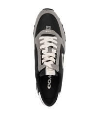 Chaussures de sport en daim noires Coach