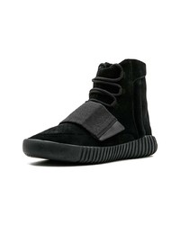 Chaussures de sport en daim noires adidas YEEZY