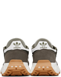 Chaussures de sport en daim olive adidas Originals