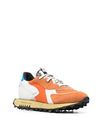 Chaussures de sport en daim orange RUN OF