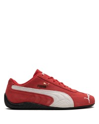 Chaussures de sport en daim rouges Puma