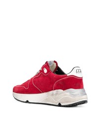 Chaussures de sport en daim rouges Golden Goose