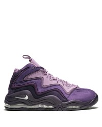 Chaussures de sport en daim violettes
