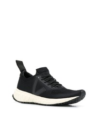 Chaussures de sport en toile noires Rick Owens Veja