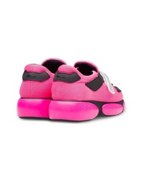 Chaussures de sport fuchsia Prada