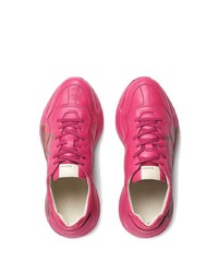 Chaussures de sport fuchsia Gucci