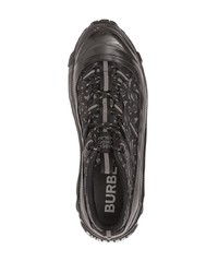 Chaussures de sport gris foncé Burberry