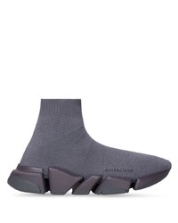Chaussures de sport gris foncé Balenciaga