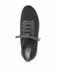 Chaussures de sport gris foncé Brunello Cucinelli