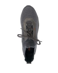 Chaussures de sport gris foncé Santoni