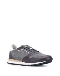 Chaussures de sport gris foncé Brunello Cucinelli