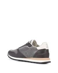 Chaussures de sport gris foncé Brunello Cucinelli