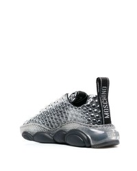 Chaussures de sport grises Moschino