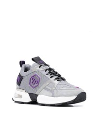 Chaussures de sport grises Philipp Plein