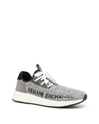 Chaussures de sport grises Armani Exchange