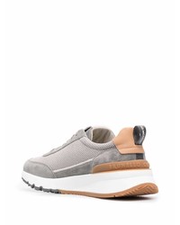 Chaussures de sport grises Brunello Cucinelli