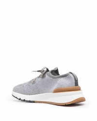 Chaussures de sport grises Brunello Cucinelli