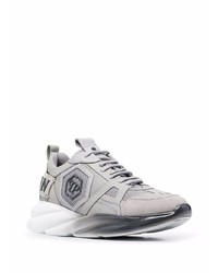 Chaussures de sport grises Philipp Plein