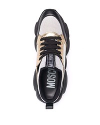Chaussures de sport grises Moschino