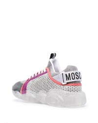 Chaussures de sport grises Moschino