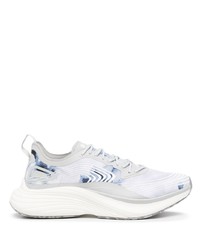 Chaussures de sport imprimé tie-dye bleu clair