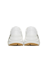 Chaussures de sport imprimées blanches Gucci