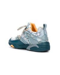 Chaussures de sport imprimées bleu clair Puma