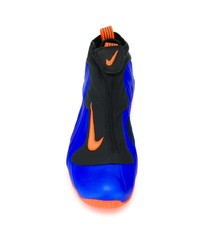 Chaussures de sport imprimées bleues Nike