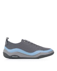 Chaussures de sport imprimées gris foncé Lanvin