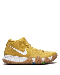Chaussures de sport imprimées jaunes Nike